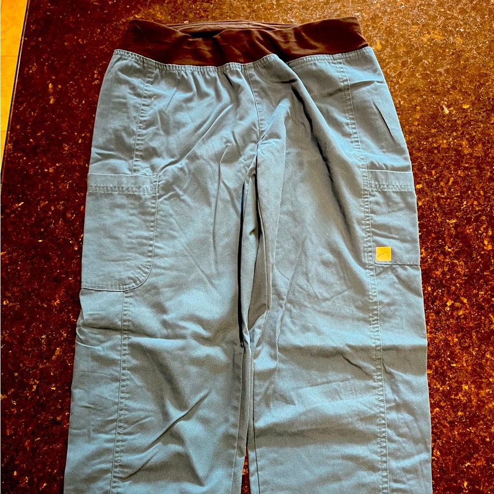 Blue scrub pants